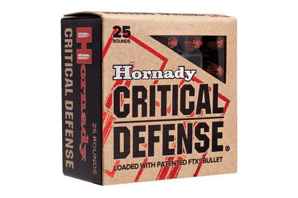 Hornady 9MM 115GR CRITDEF FTX 25RD