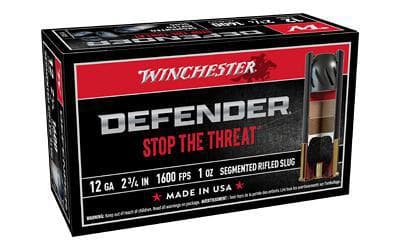 Winchester Ammunition, Defender, Supreme Elite, 12 Gauge, 2.75″, 1 oz. Segmenting Slug, 10 Round Box