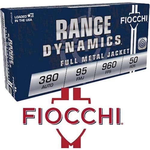 Fiocchi 380 Auto 95 Grain FMJ Box of 50