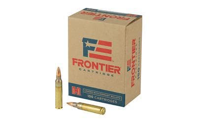 Hornady Frontier Cartridge, Lake City, 223 Rem, 55 Grain, Full Metal Jacket,