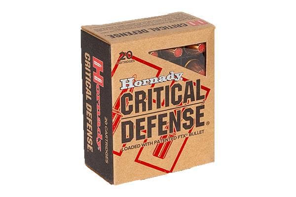 Hornady 40SW 165GR CRITDEF FTX 20R