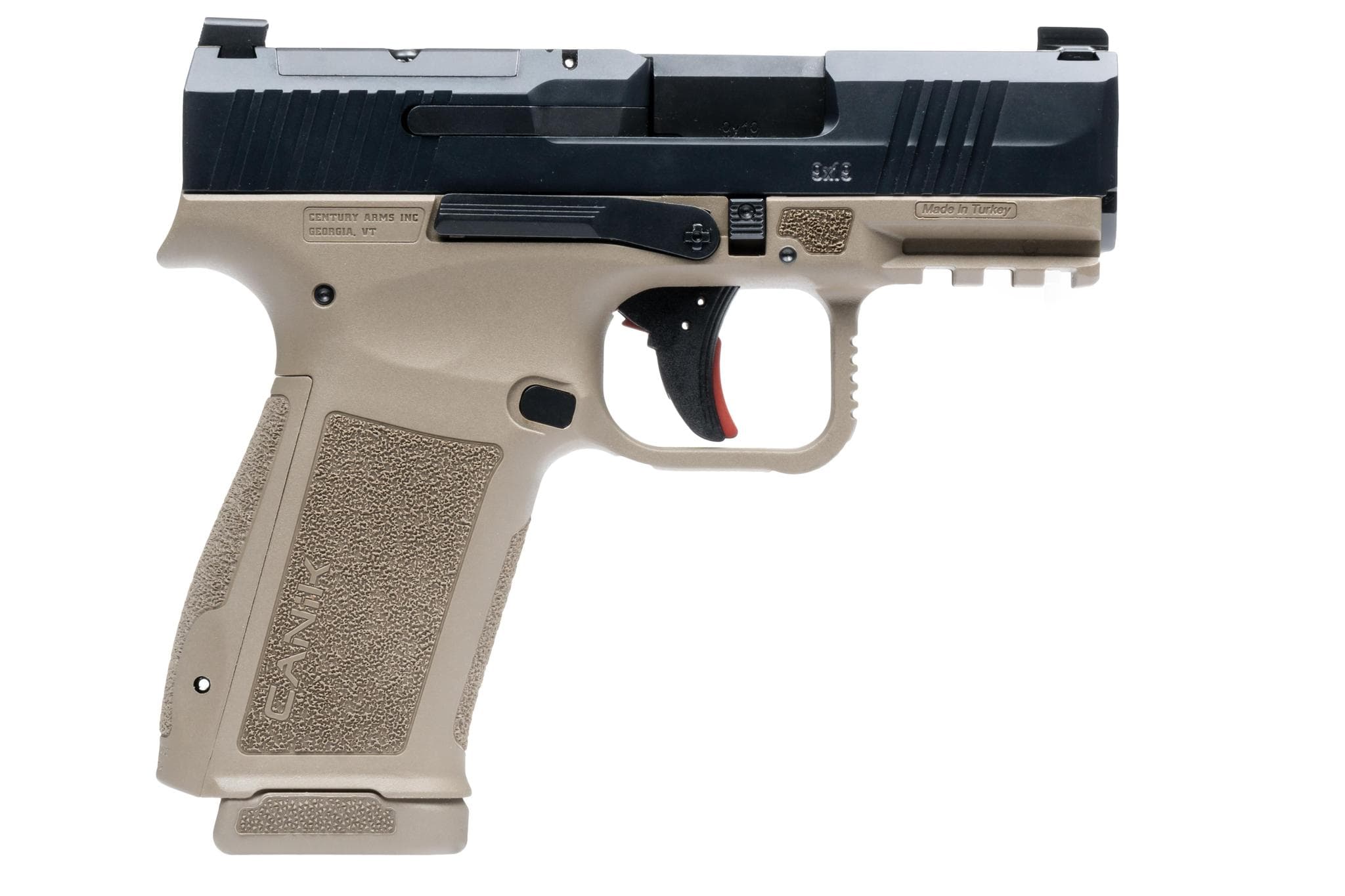 CANIK METE MC9L 9MM BLK/FDE 17+1 OPTICS READY SLIDE CUT 9mm