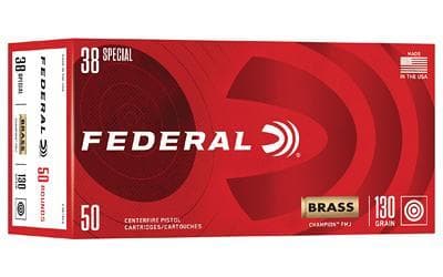 Federal, Champion, 38 Special, 130 Grain, Full Metal Jacket,