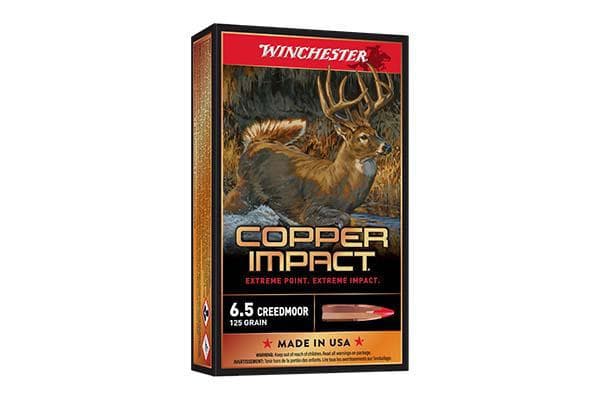 WINCHESTER COPPER IMPACT AMO 6.5 CREEDMOOR 125GR LEAD FREE 20RD