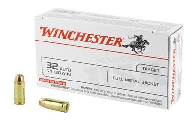 Winchester Ammunition, USA, 32ACP, 71 Grain, Full Metal Jacket