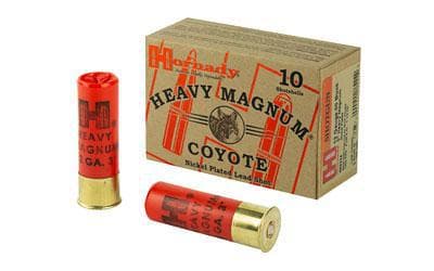 Hornady, Heavy Magnum, Coyote, 12 Gauge, 3″ Chamber, 00 Buck, 10 Round Box