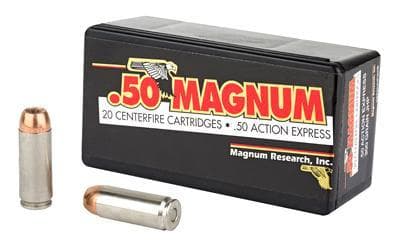 Magnum Research .50 magnum action express 20 centerfire cartridges