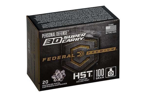 Federal 30SC 100GR HST JHP 20RD