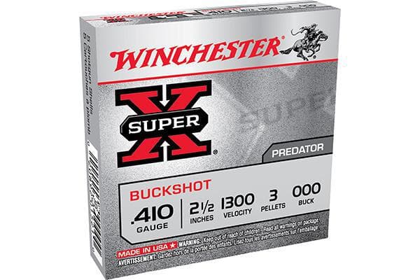 Winchester SUPER X AMO 410GA 2 1/2″ BUCKSHOT 000 5RD