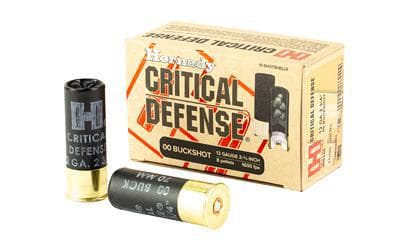 Hornady, Critical Defense, 12 Gauge, 2.75″, 00 Buck, Buckshot, 10 Round Box