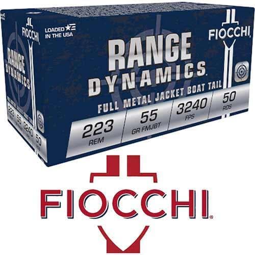 Fiocchi 223 REMINGTON 55GR FMJBT Box of 50