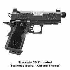 Staccato CS OPTIC READY STAINLESS THREADED BARREL (CURVED TRIGGER)