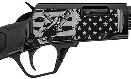 ROSSI 22LR 15+1 BLK/W ENGRAVEDEAGLE /FIAG