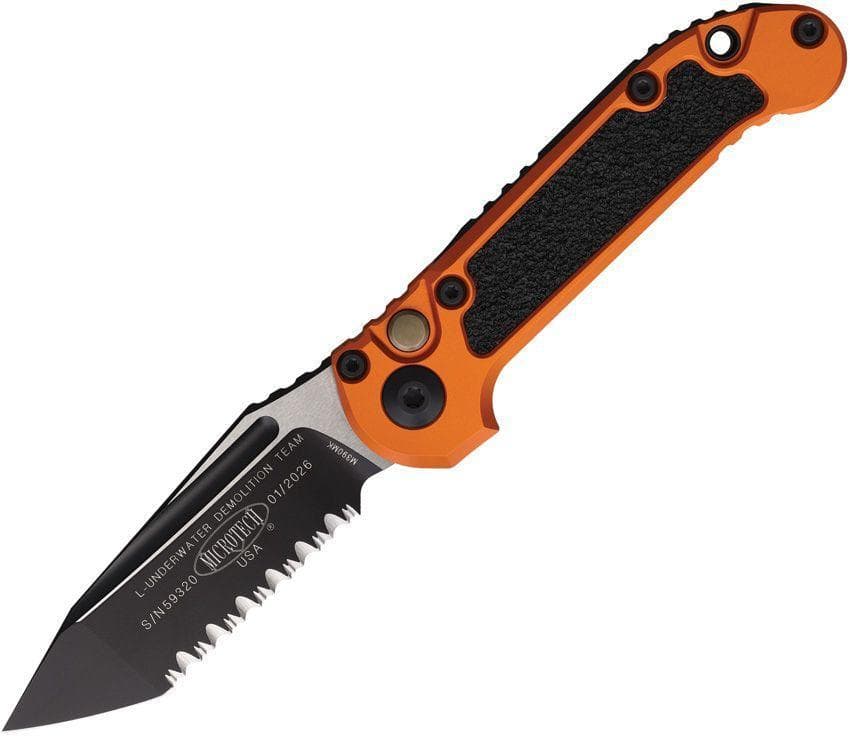 Microtech Auto LUDT Button Lock GenIII orange