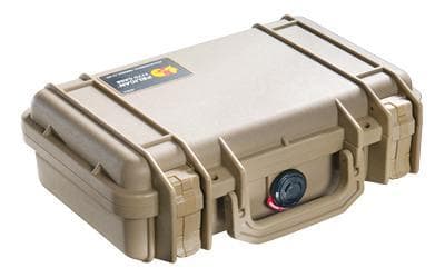 Pelican, Protector Tan, Hard Case, 10.54″x6.04″x3.16″, Watertight, Crushproof, Dustproof