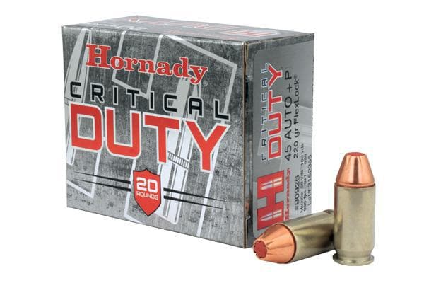 Hornady, Critical Duty, 45ACP +P, 220 Grain, FlexLock