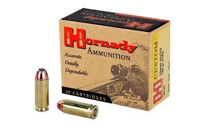 Hornady, Custom Ammunition, 10MM, 155 Grain, Hollow Point, XTP,