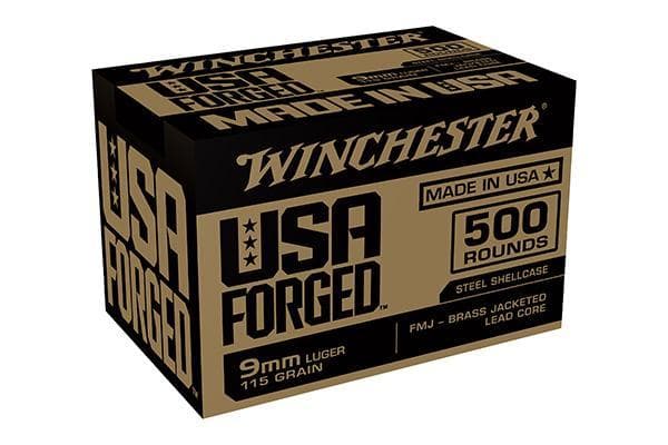 Winchester 9MM 115GR FMJ STEEL 500RD