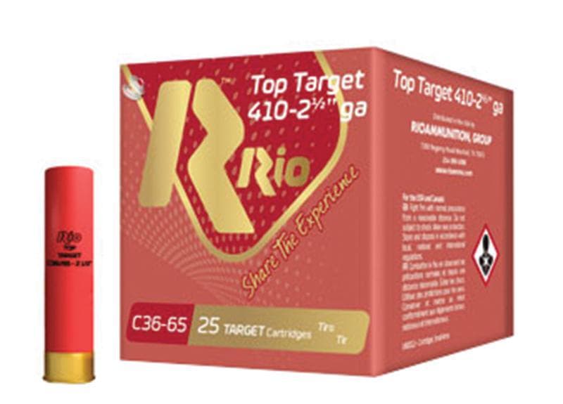 Rio Ammunition Top Target 14, .410 Bore, 2 1/2″ 1/2 oz, #7.5 Shot, 250/Case