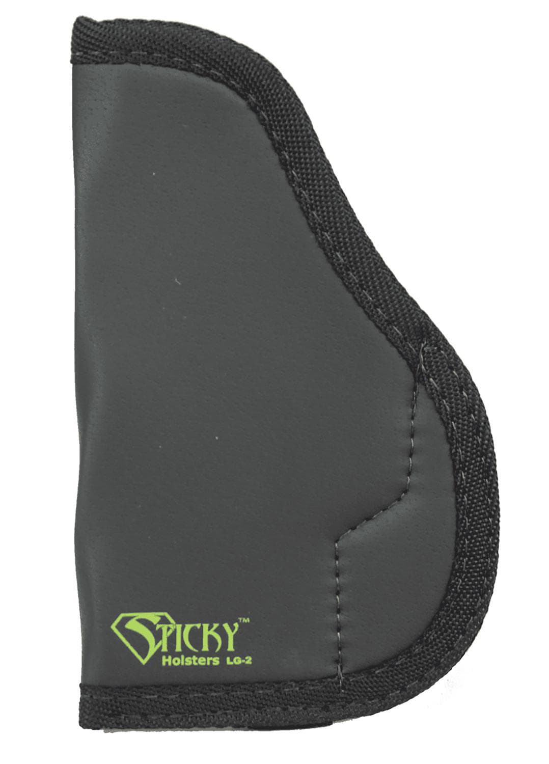 Sticky Holsters LG2 Black/Green Latex Free Rubber Fits Med/Lg Semi-Auto Ambi