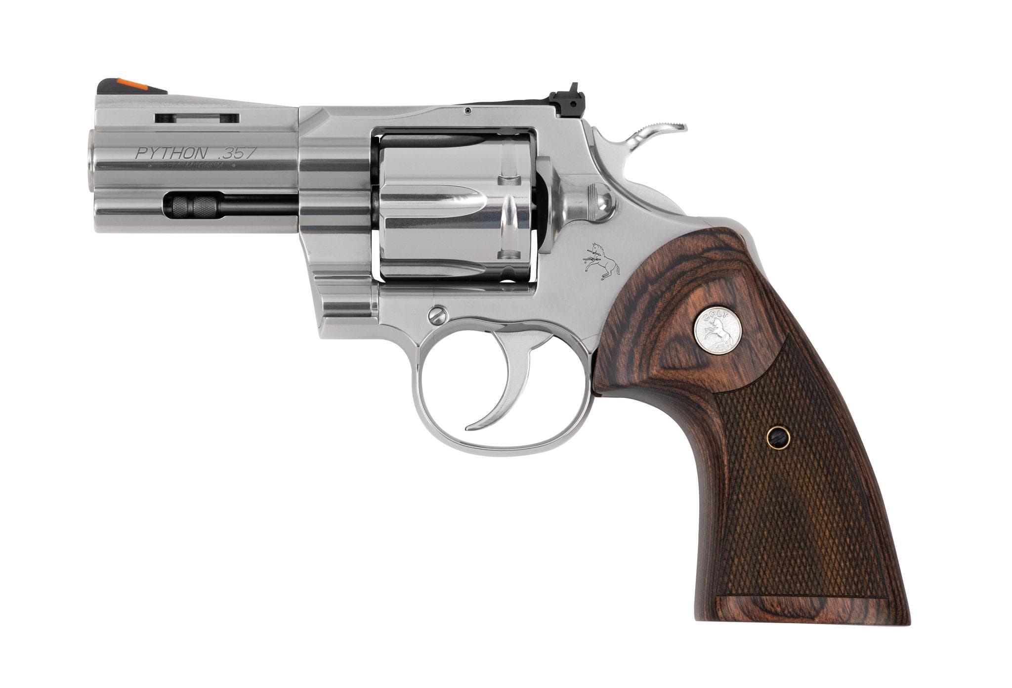 COLT PYTHON 3” SS WOOD GRIP