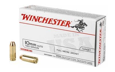 Winchester Ammunition, USA, 10MM, 180 Grain, Full Metal Jacket,