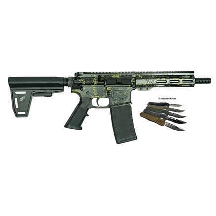 GLFA AR-15 Pistol .223 Wylde 7″ Barrel Lichen Black