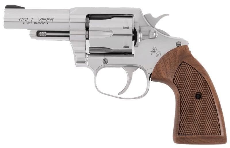COLT VIPER 357 MAG 3” SS WALNUT