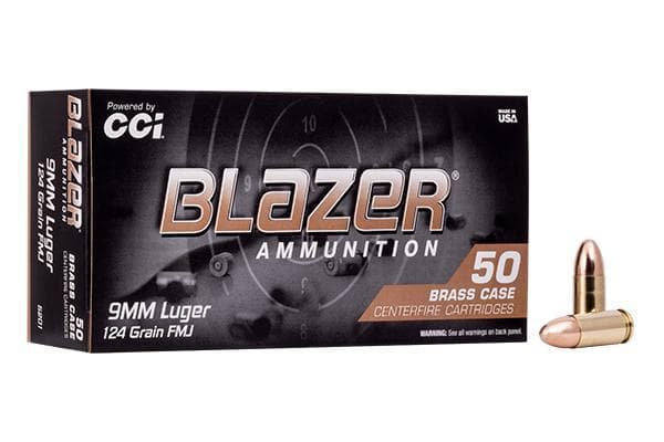 CCI 9MM 124GR BLZBRSS FMJ 50RD