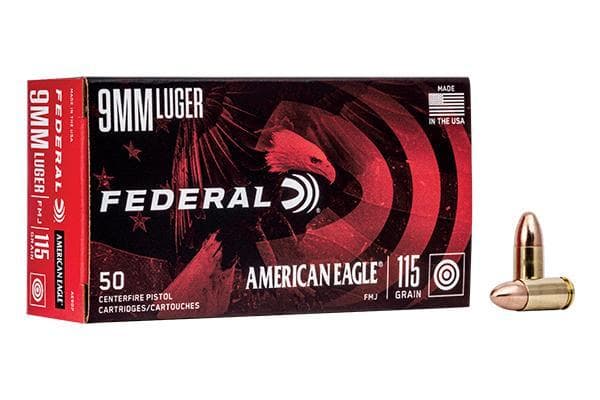 Federal 9MM 115GR AE FMJ TRAY 50RD