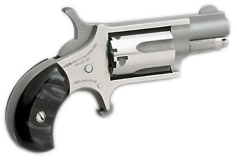 North American Arms MINI 22LR REV 1-1/8 SS BLK PRL NAA-22LR-GP-B|PEARLITE GRIPS